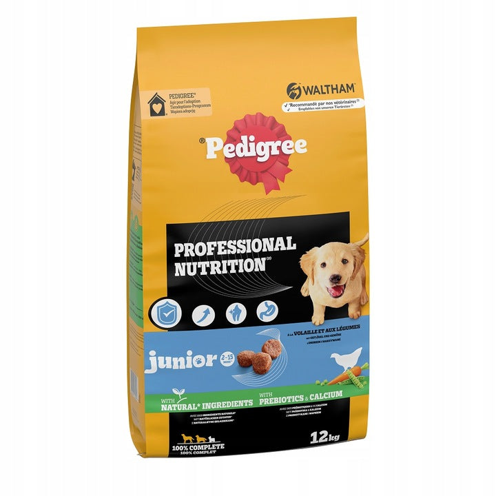 PEDIGREE Junior dry food for puppies with poultry and vegetables 12 kg Manufacturer code 4008429149375