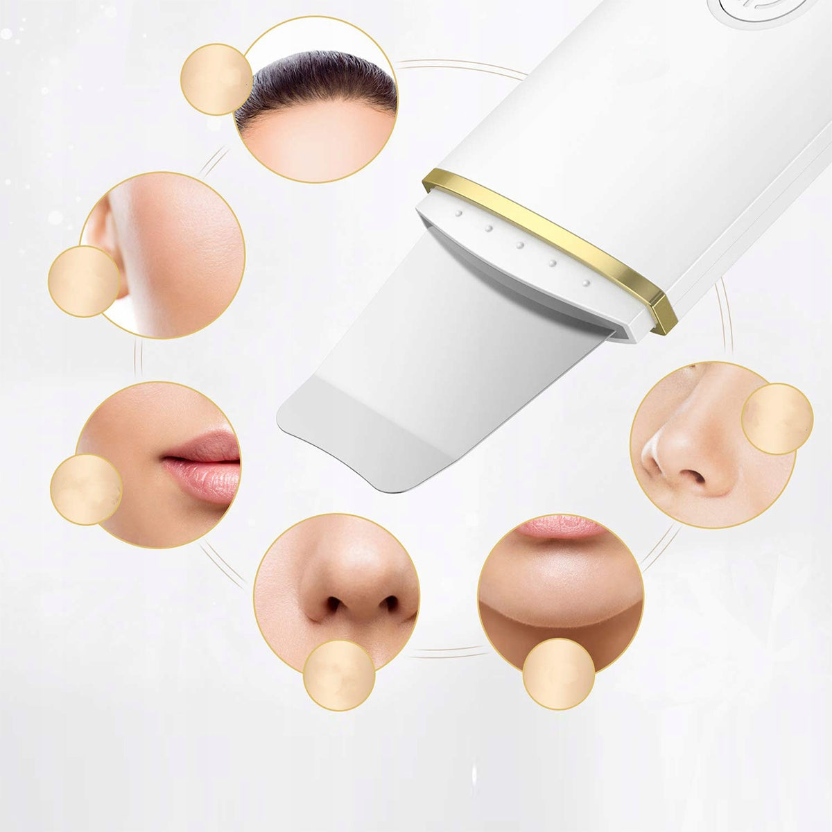 PEELING KAWITACYJNY DO TWARZY ULTRADŹWIĘKOWY BEZPRZEWODOWY + 2 SZCZOTKI Medical device no