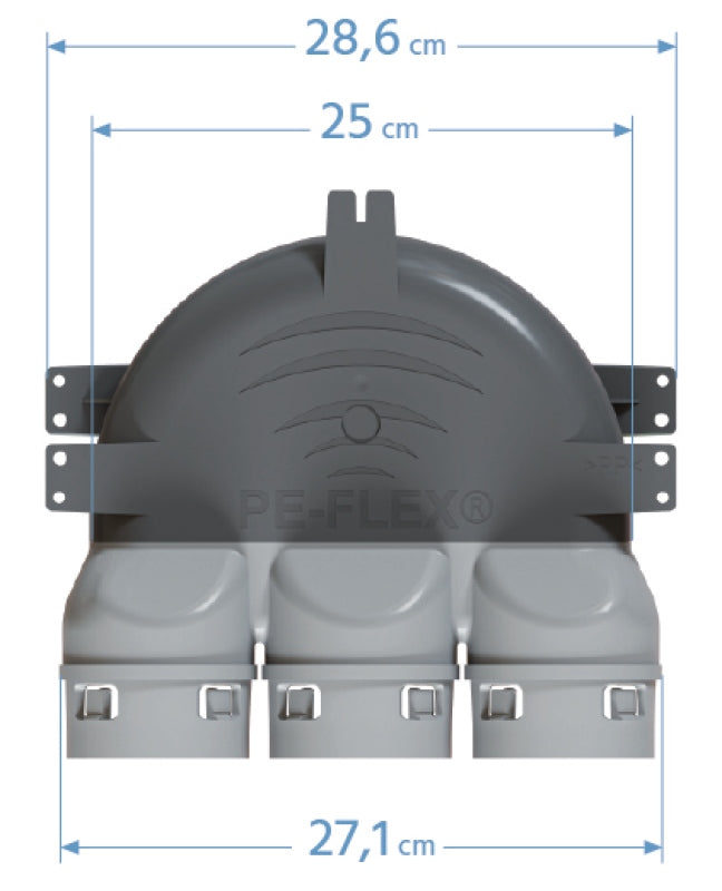PEFLEX Expansion box 3x75/125 CEILING poly HIT Brand Pe-Flex
