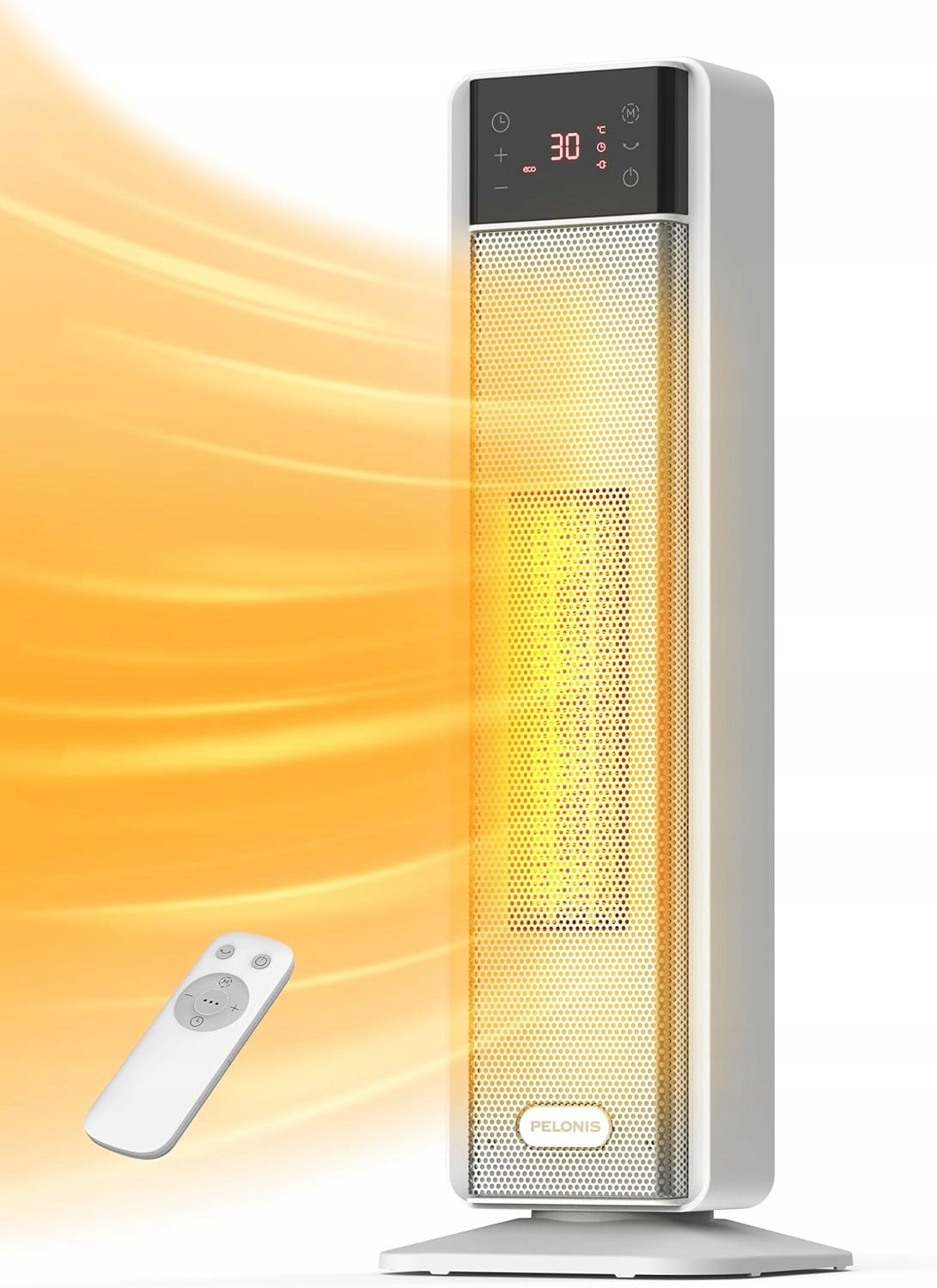 PELONIS FAN ELECTRIC COLUMN HEATER 2000W OSCILLATION 75°