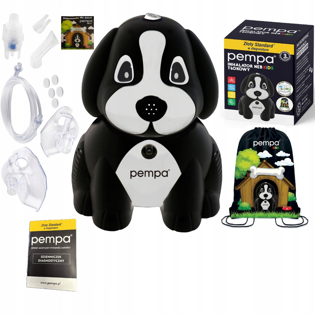 PEMPA INHALER NEBULIZER FOR CHILDREN DOG PEMPIK SILENT + DIARY