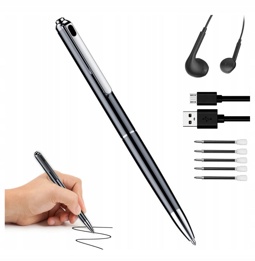 PEN MINI SPY RECORDER EAVESDROPPING 17 HOURS 32GB 2in1