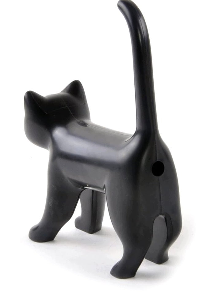 PENCIL SHARPENER CAT MEOWING BLACK PLASTIC BATTERY OPERATED PORTABLE