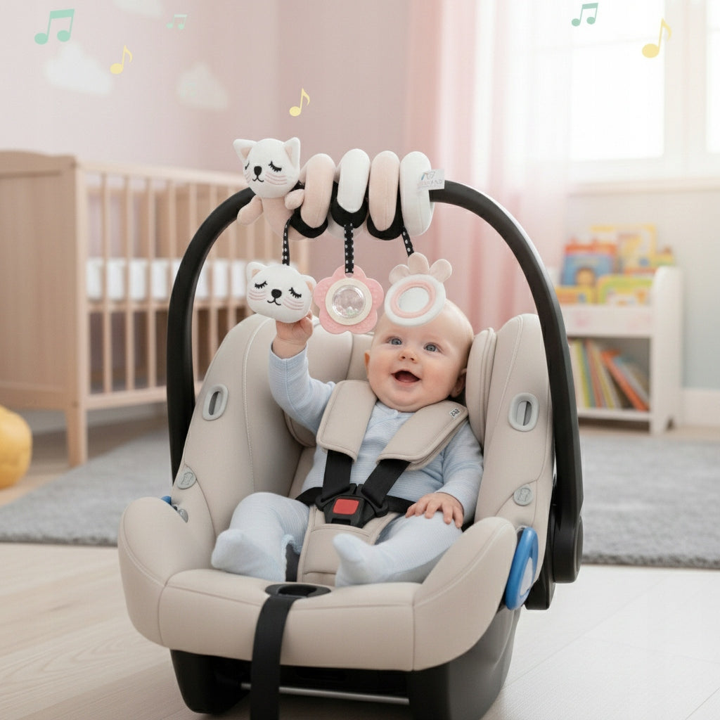 PENDANT SENSORY TOY SPIRAL FOR STROLLER CARRIER SEAT FOR 0M+ Brand Bocioland
