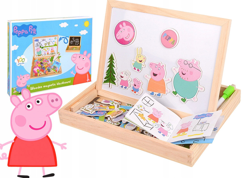 PEPPA Chalk-Magnetic Wooden Pig Board
