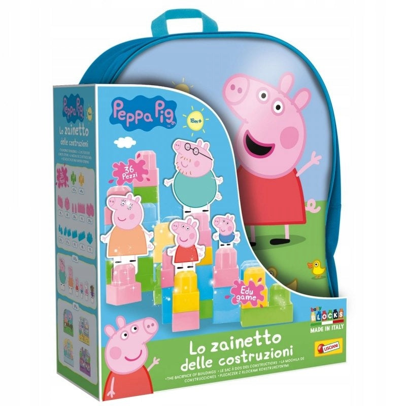 PEPPA PIG Backpack with Building Blocks
