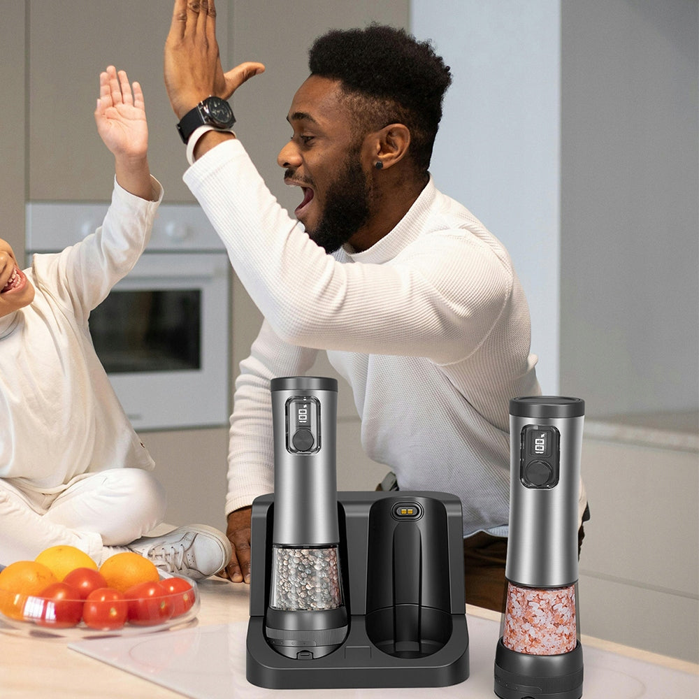 PEPPER AND SALT GRINDER ELECTRIC ADJUSTMENT ELEGANT SET x2 Manufacturer code fwfgg