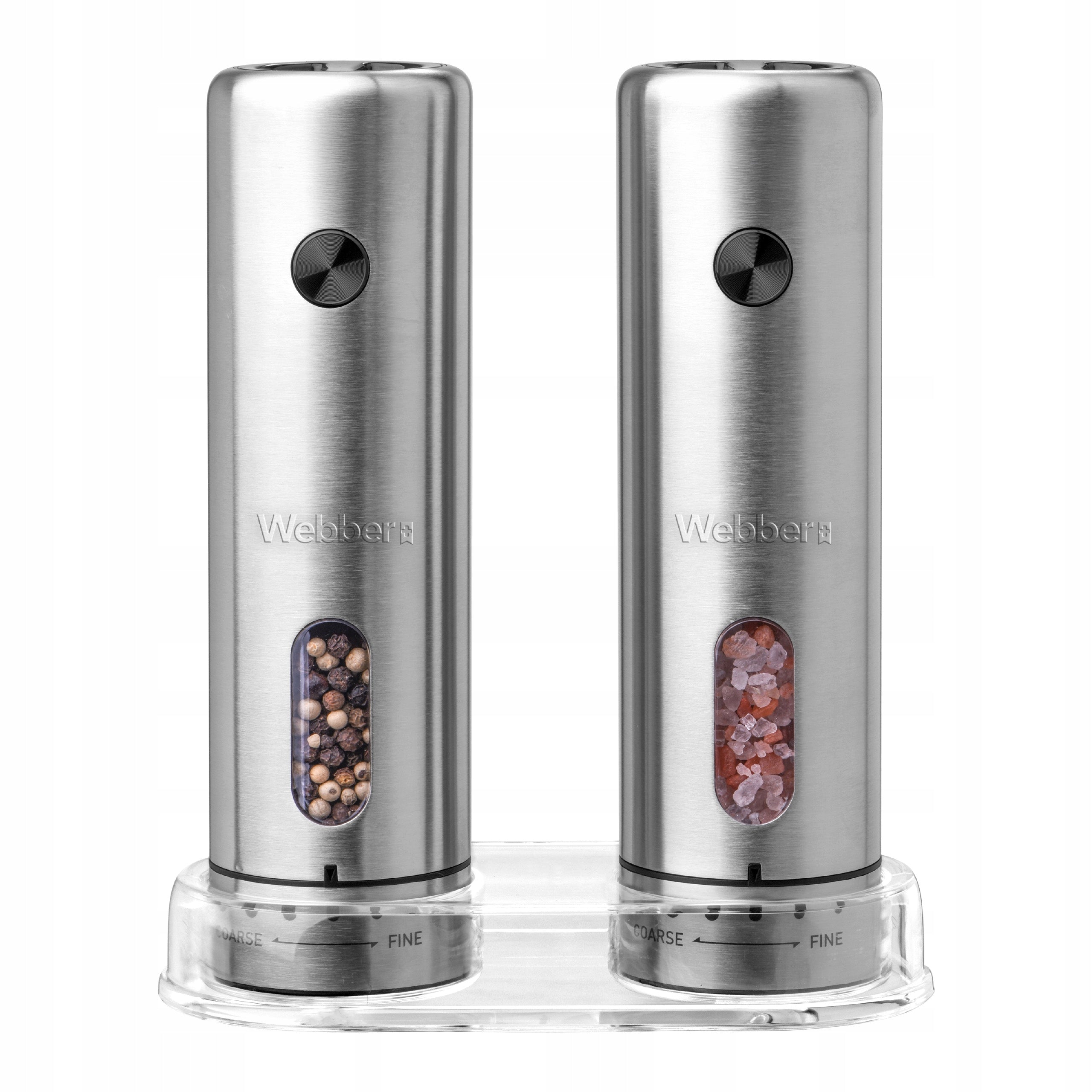 PEPPER AND SALT GRINDER ELECTRIC CORDLESS USB 2 PCS INOX WEBBER Manufacturer code 05MK43