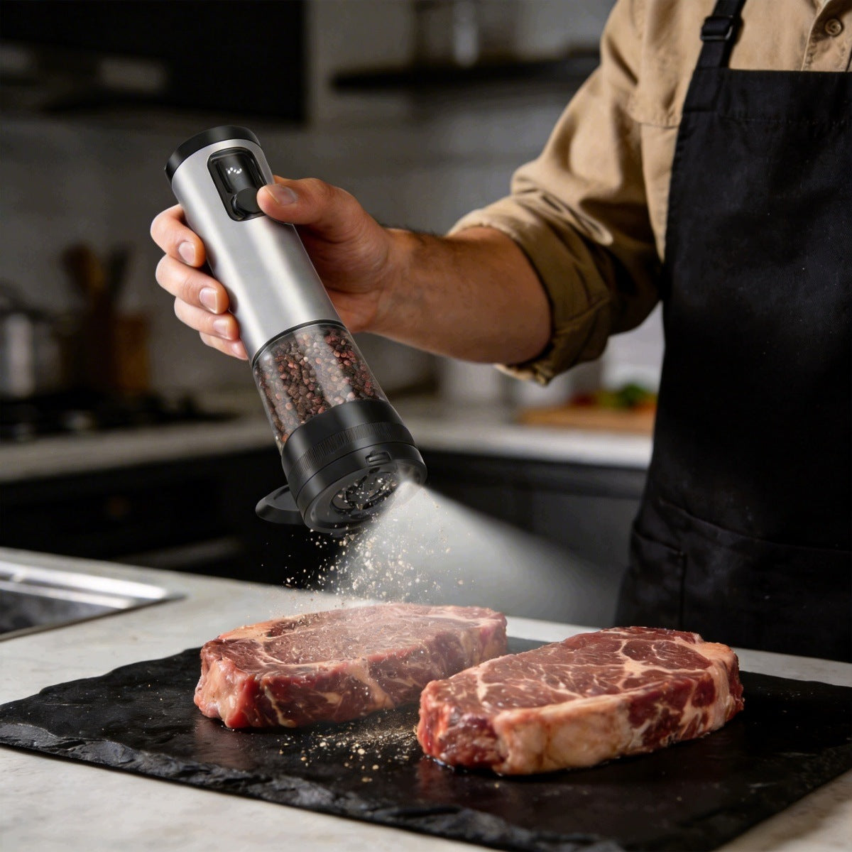 PEPPER AND SALT GRINDER ELECTRIC CORDLESS USB SALT GRINDER 2 PCS Brand no brand