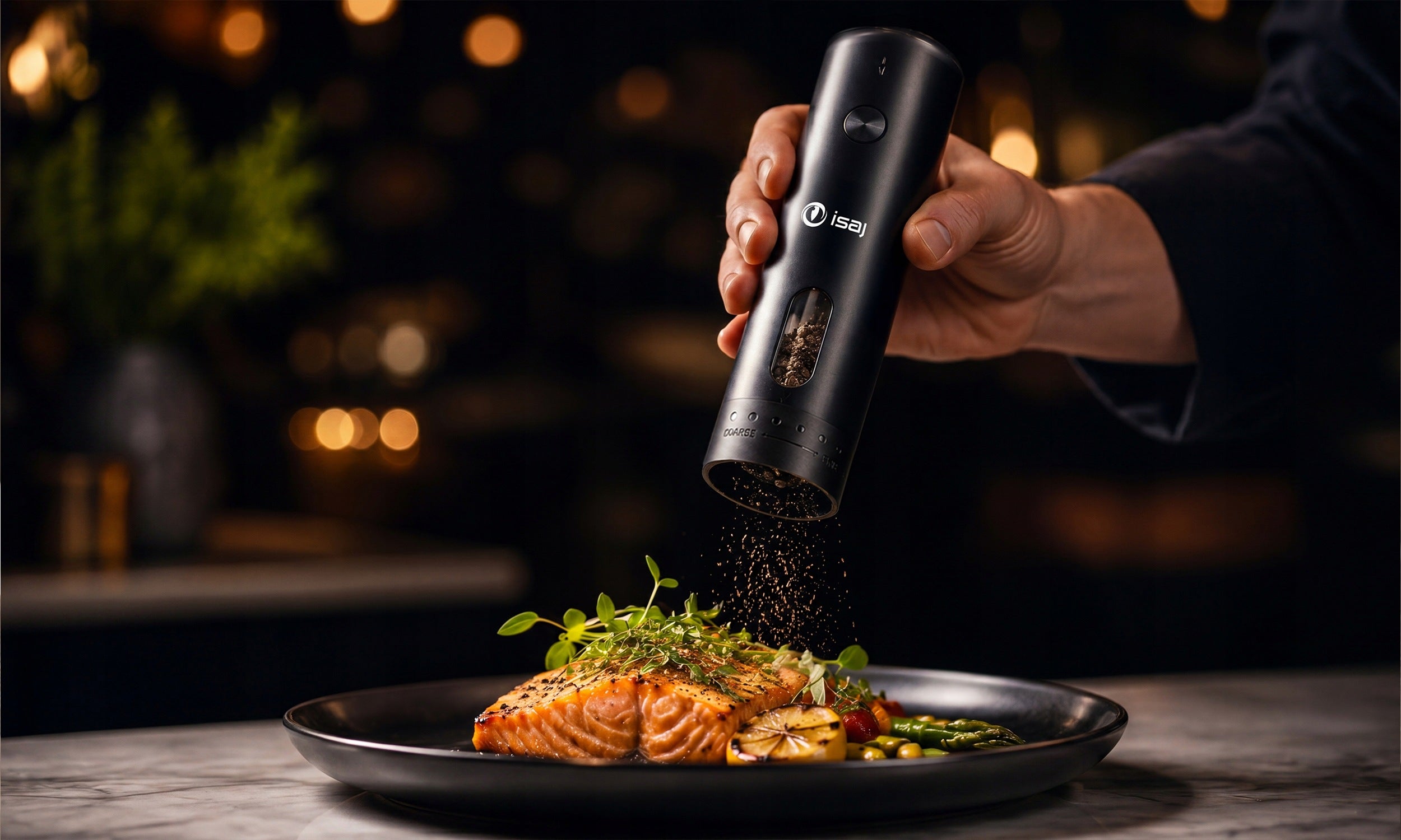 PEPPER AND SALT GRINDER ELECTRIC SPICES x2 USB CERAMIC CHARGING Packaging status original