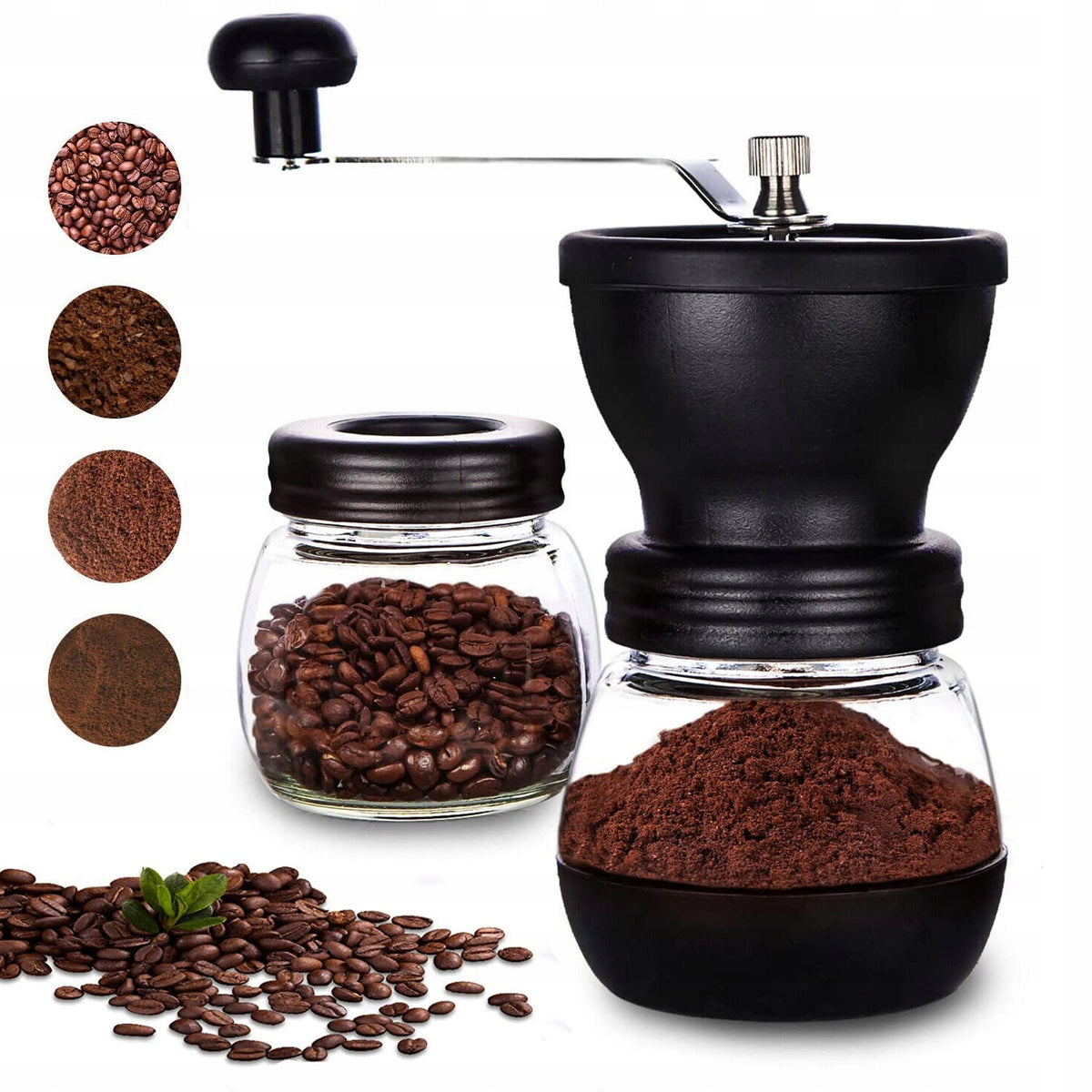 PEPPER COFFEE GRINDER HANDHELD TRADITIONAL STRONG