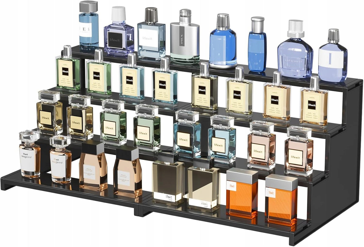PERFUME ORGANIZER Cosmetics STAND 30,5cm Fragrance Display 4 LEVELS Manufacturer code B0D9NX9PJ8