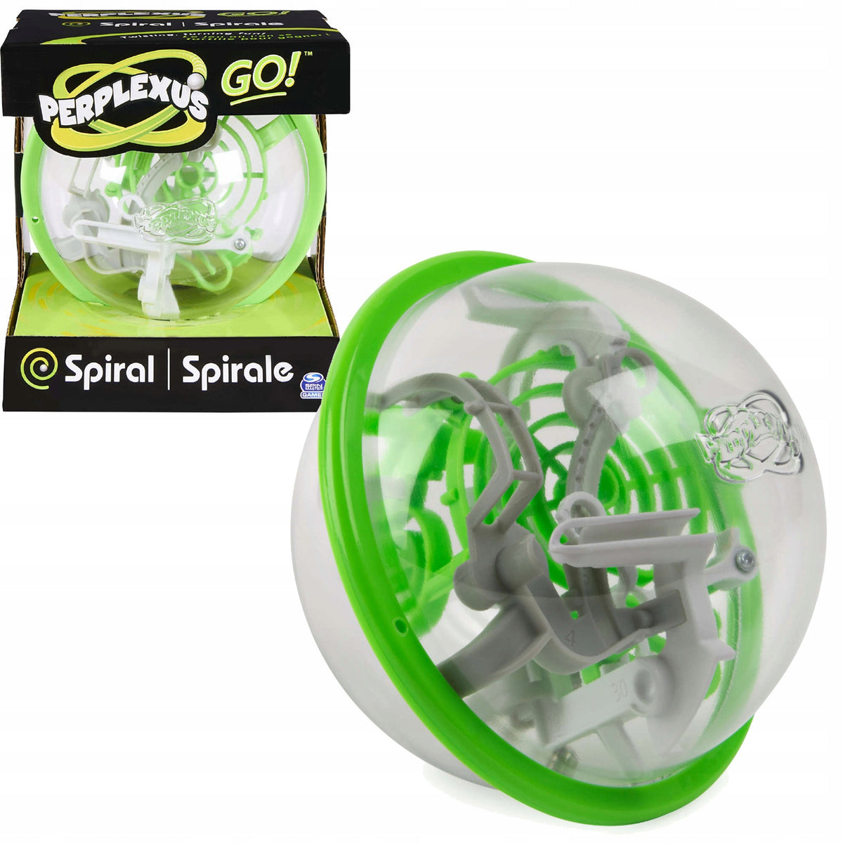 PERPLEXUS GO! 3D BALL MAZE ARCADE GAME SPIRAL GREEN 6+ Manufacturer code 6059581 20128365