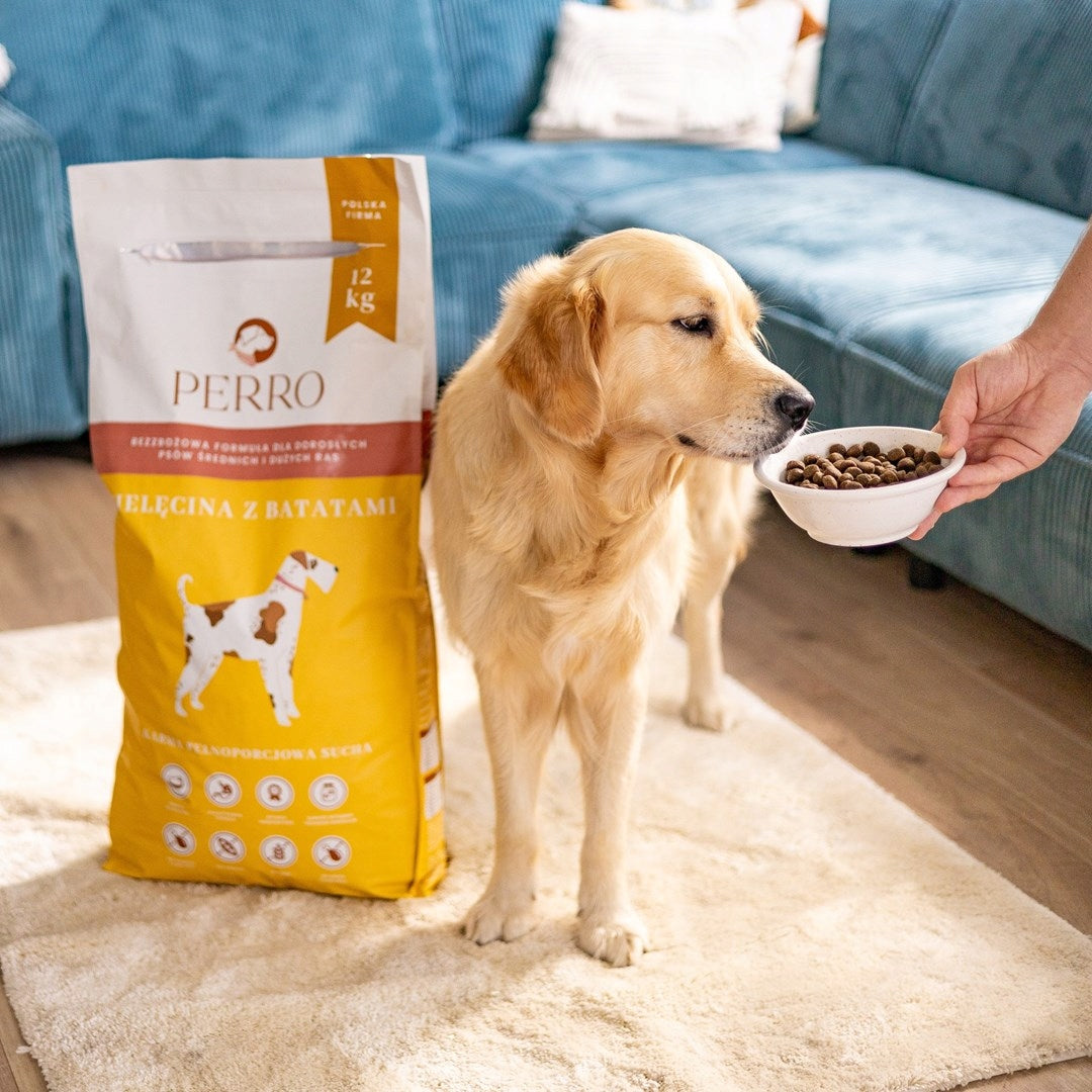 PERRO Grain-Free Veal Food with Batatas Medium Large Breeds 12kg for Dog Product weight 12 kg