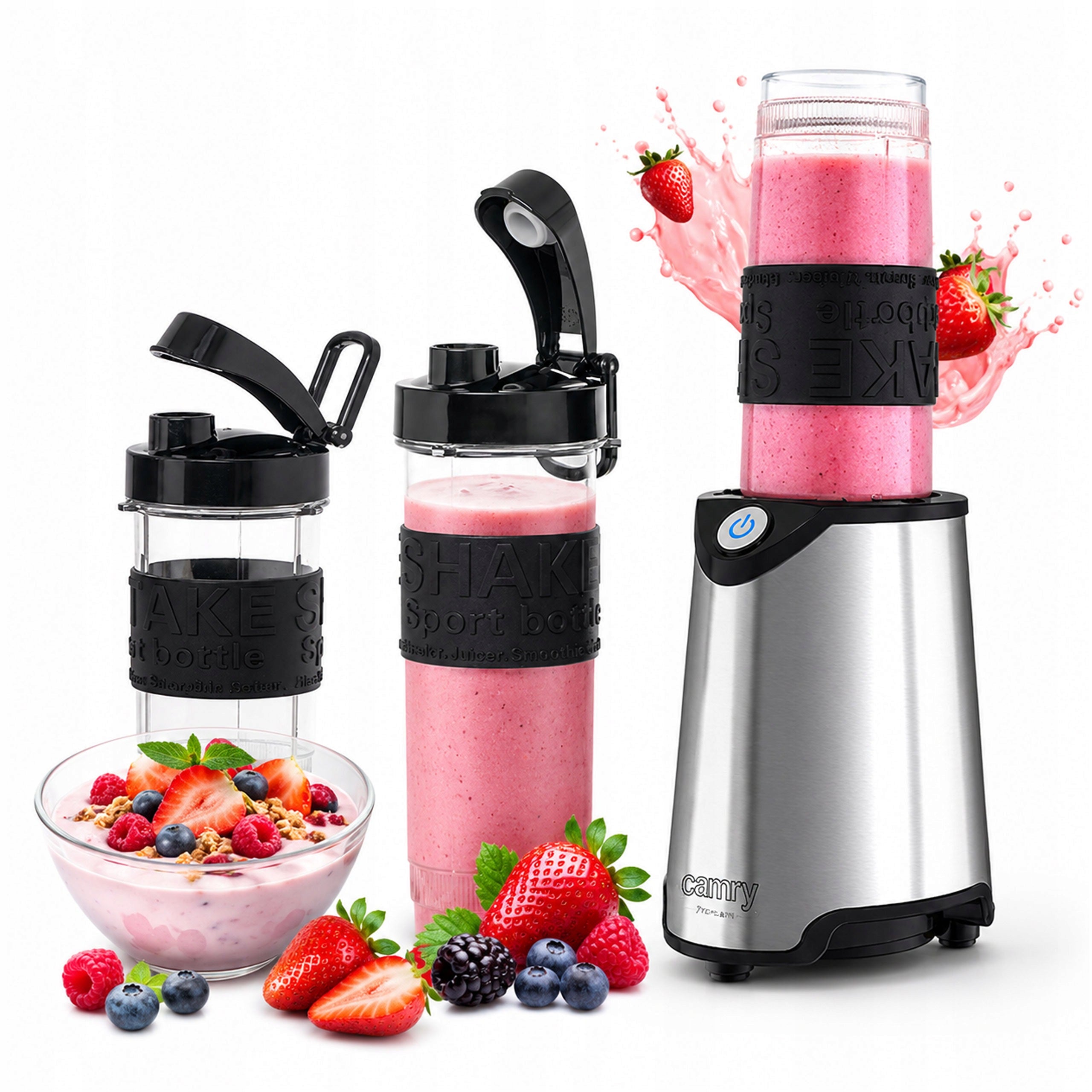 PERSONAL CUP BLENDER FOR SMOOTHIE COCKTAILS 2 WATER BOTTLES CRUSH ICE