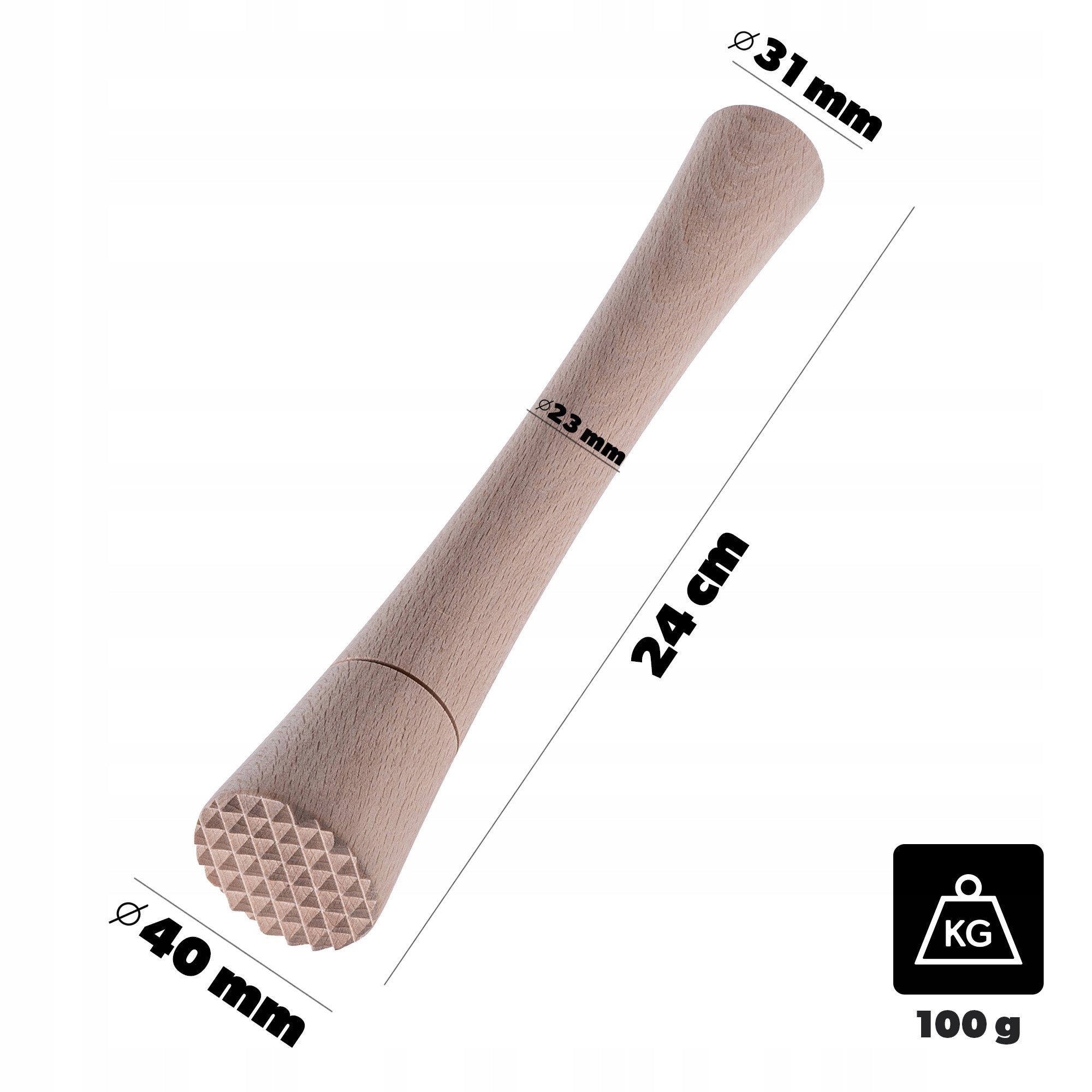 PESTLE FOR PICKLING CABBAGE FERMENTATION WOODEN WHIPPING VEGETABLES BEATER EAN (GTIN) 5906638311301