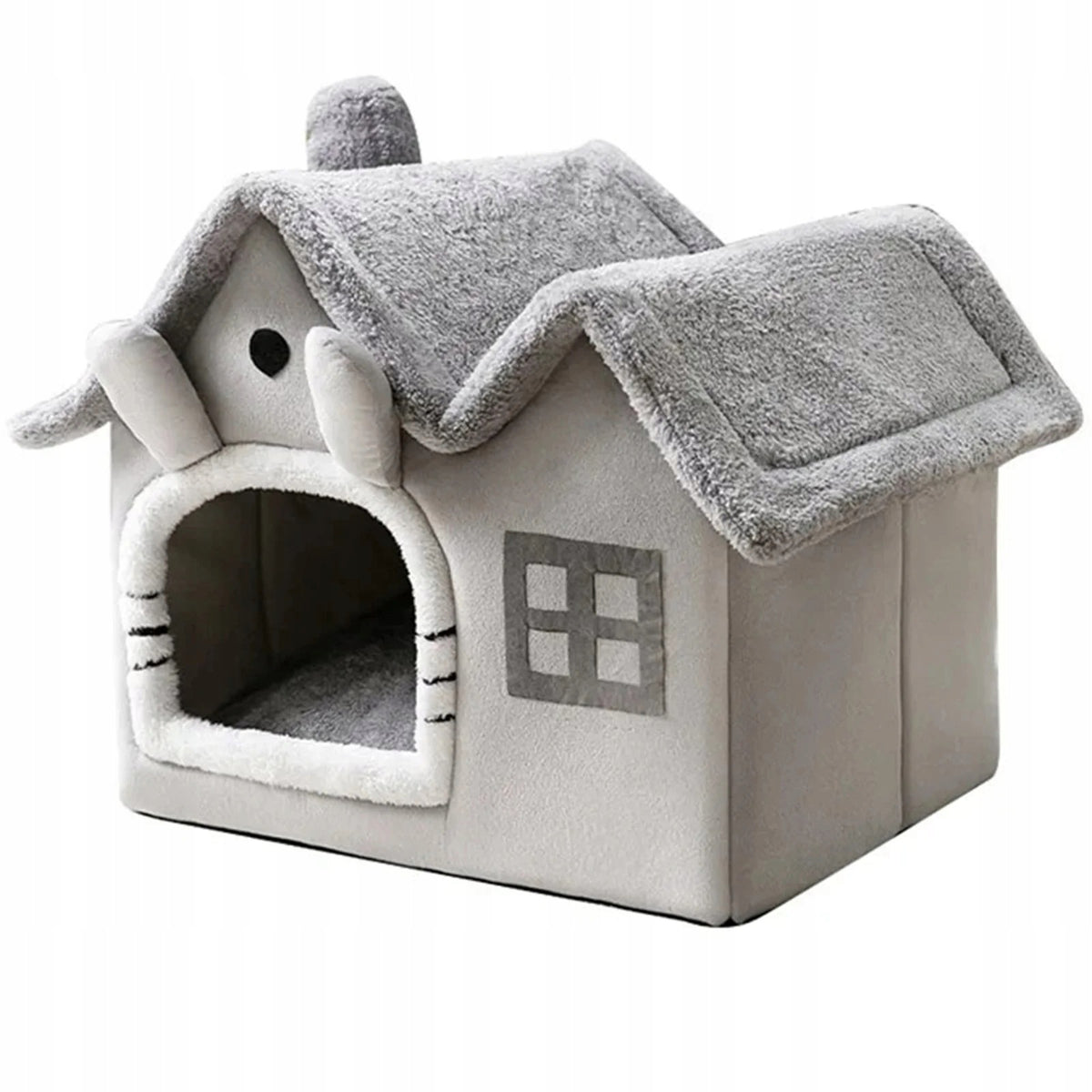 PET HOUSE CAT DOG BED BOOTH PLUSH BEDDING KENNEL Packaging status original