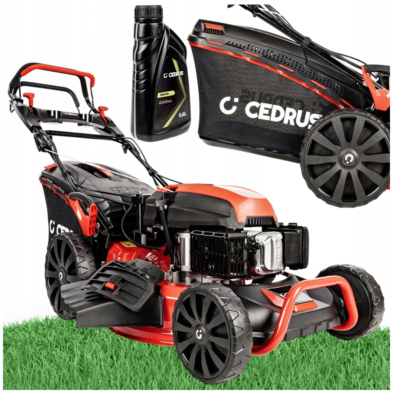 PETROL MOWER CEDRUS KS53SV-E 196 CM³ DRIVE E-START 4IN1 +OIL SAE30