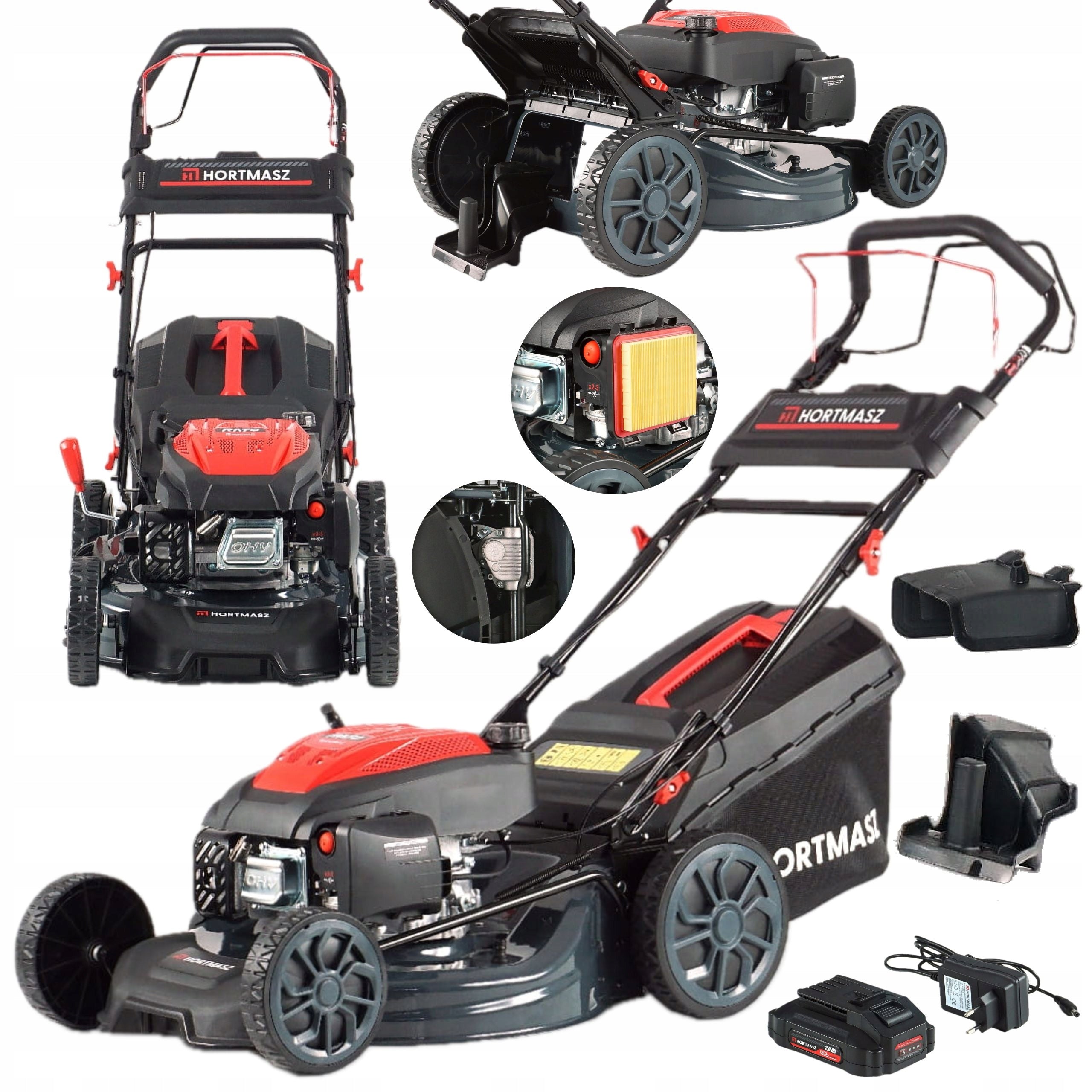 PETROL MOWER HORTMASZ HKS ST 353 NE R225 DRIVE 53CM ELECTRIC ROZR
