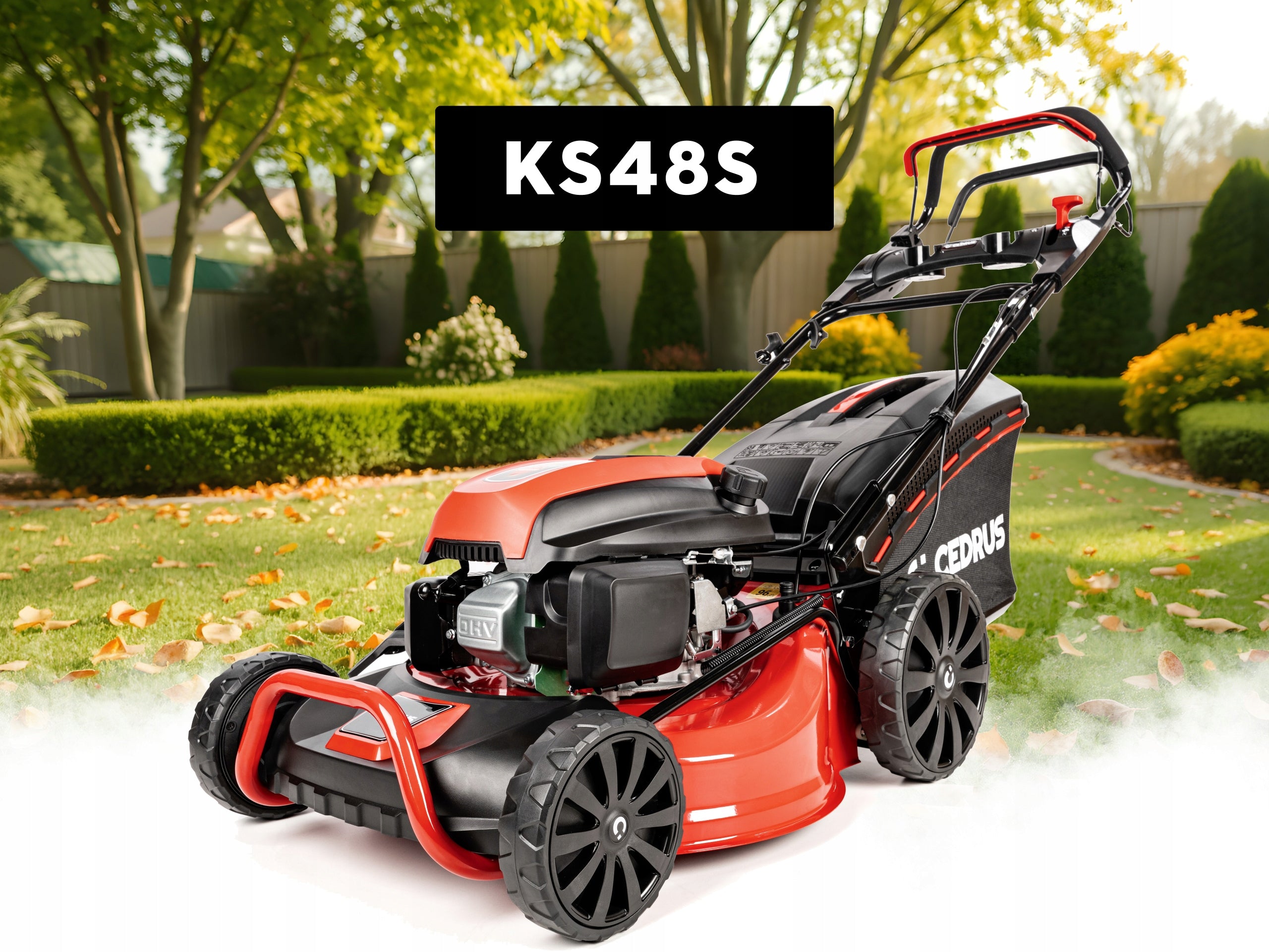 PETROL MOWER WITH DRIVE CEDRUS KS48S 4,2KM 48CM BASKET 65L 145CM3 Packaging status original