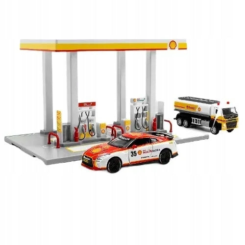 PETROL STATION CAR TRUCK SHELL FOR FUN 1:64 CAR