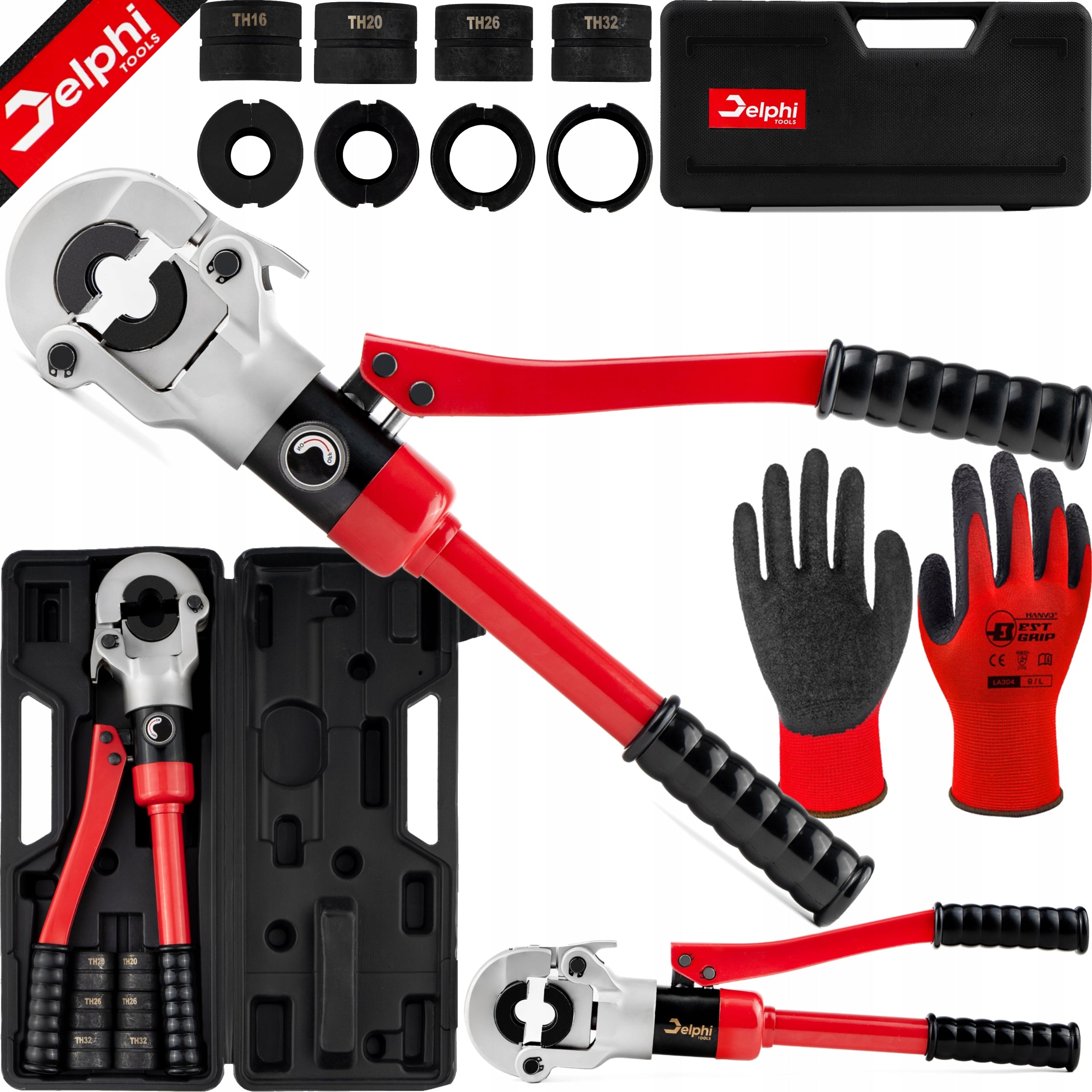 PEX PIPE CRIMPER HYDRAULIC PRESS 16-32mm PRESS CRIMP PLIERS