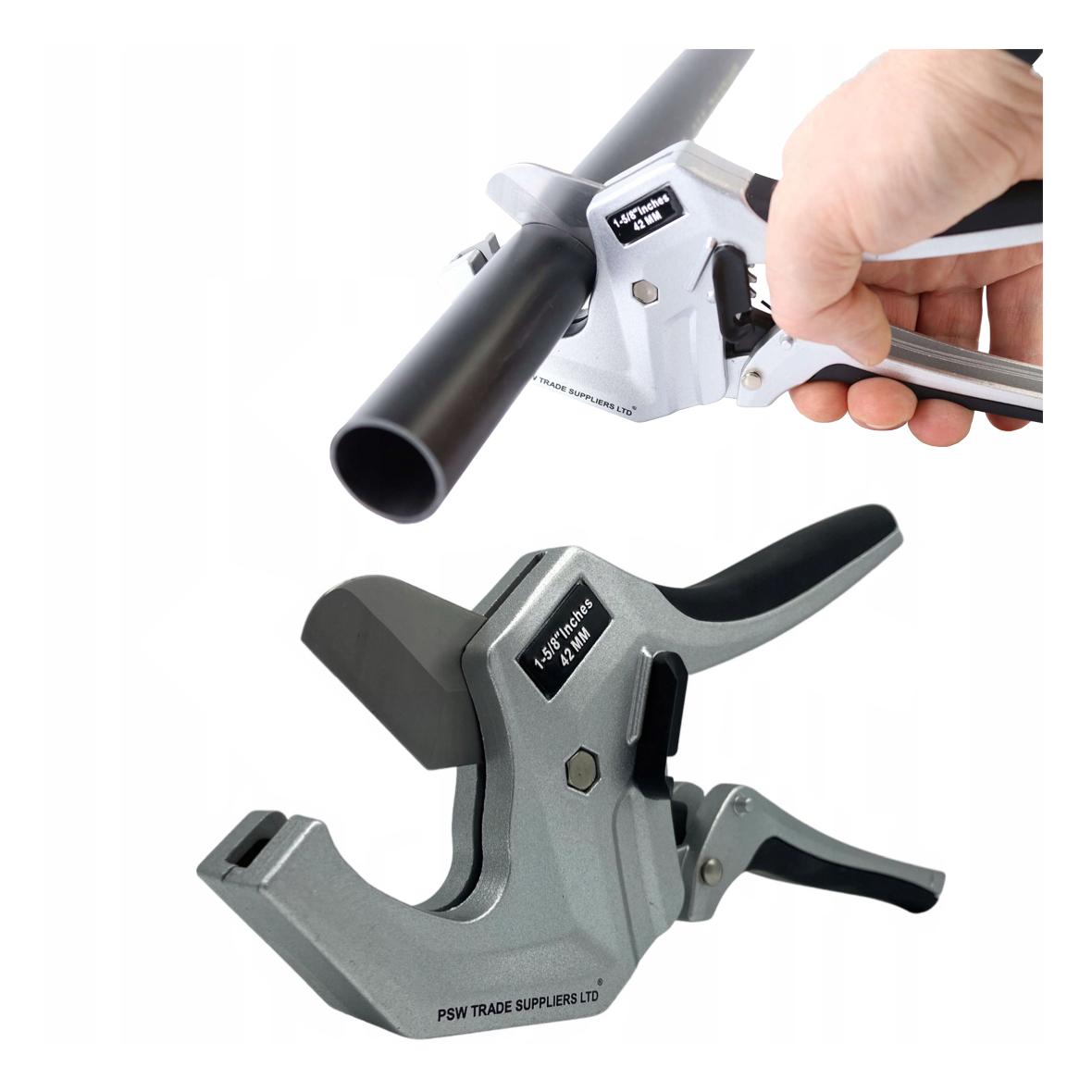 PEX PVC PP PE PIPE CUTTER - 42 Pipe Cutting Shears - Solid Aluminum
