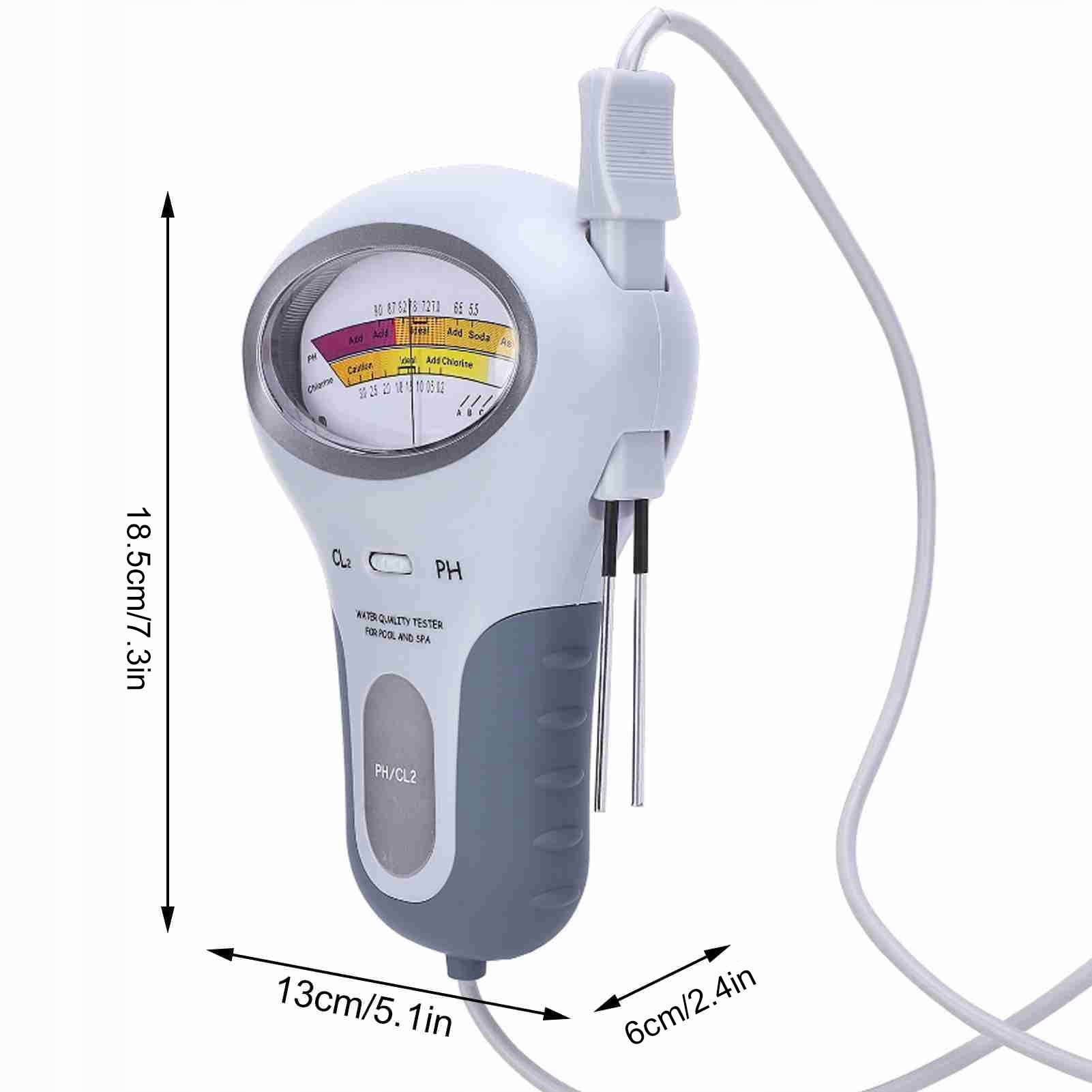 PH AND CHLORINE TESTER PH-METER WATER POOL CL METER Brand no brand