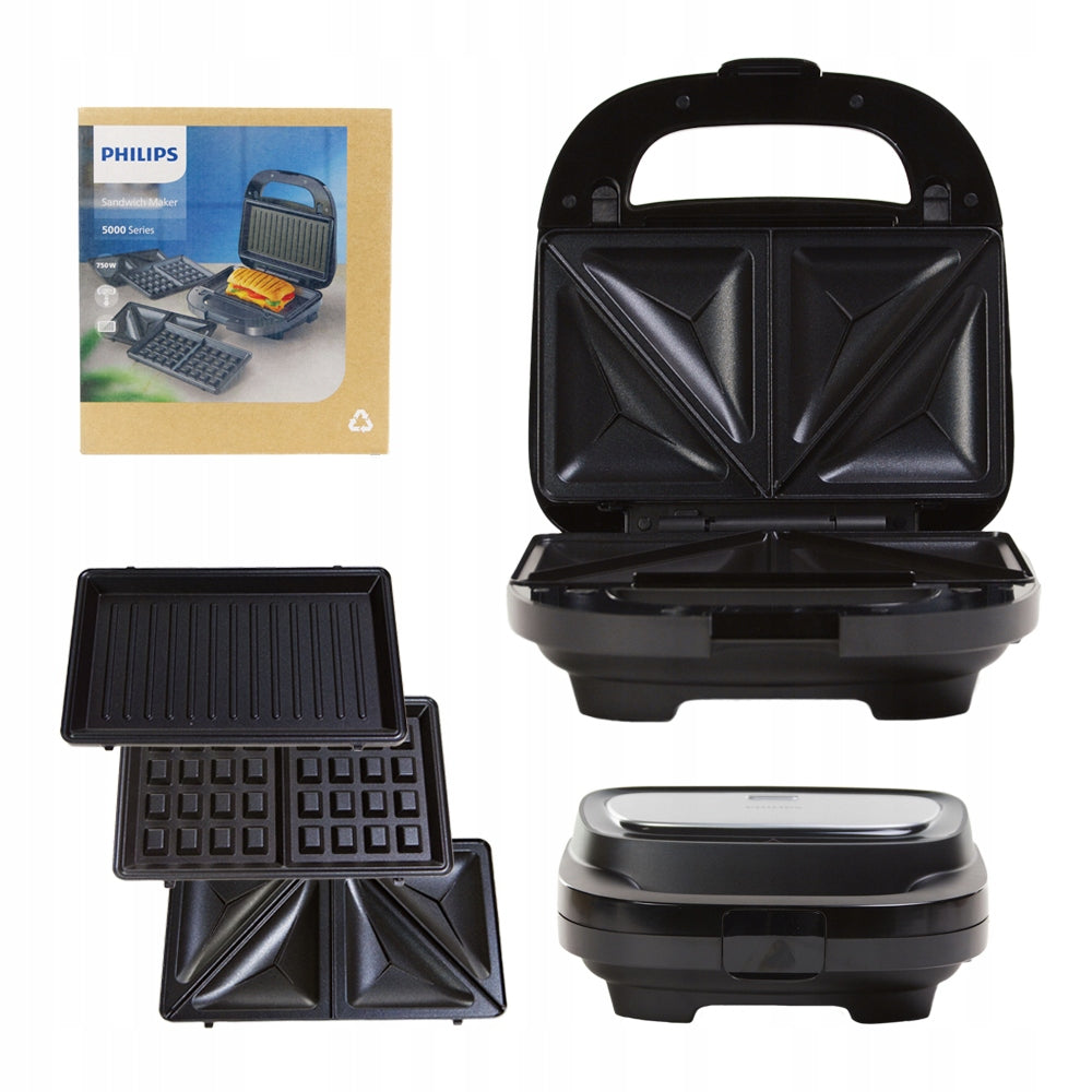 PHILIPS HD2350/80 Series 5000 750W toaster for panini waffle sandwiches