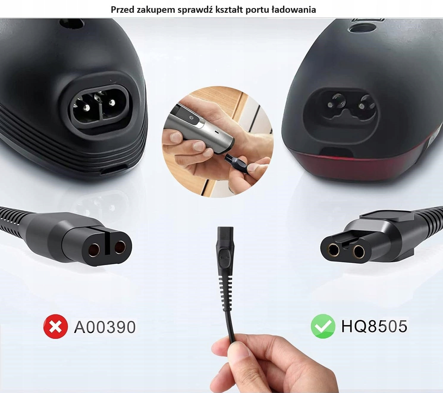 PHILIPS HQ8505 OneBlade QP6505 QP6510 QP6520 SHAVER CHARGER Manufacturer code HQ8505 EU