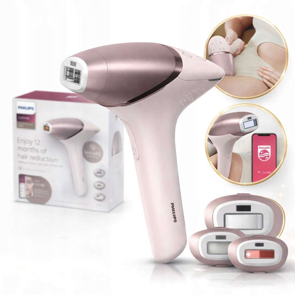 PHILIPS LUMEA BRI977/00 IPL LASER EPILATOR 4 LEG CAPS FACE BIKINI