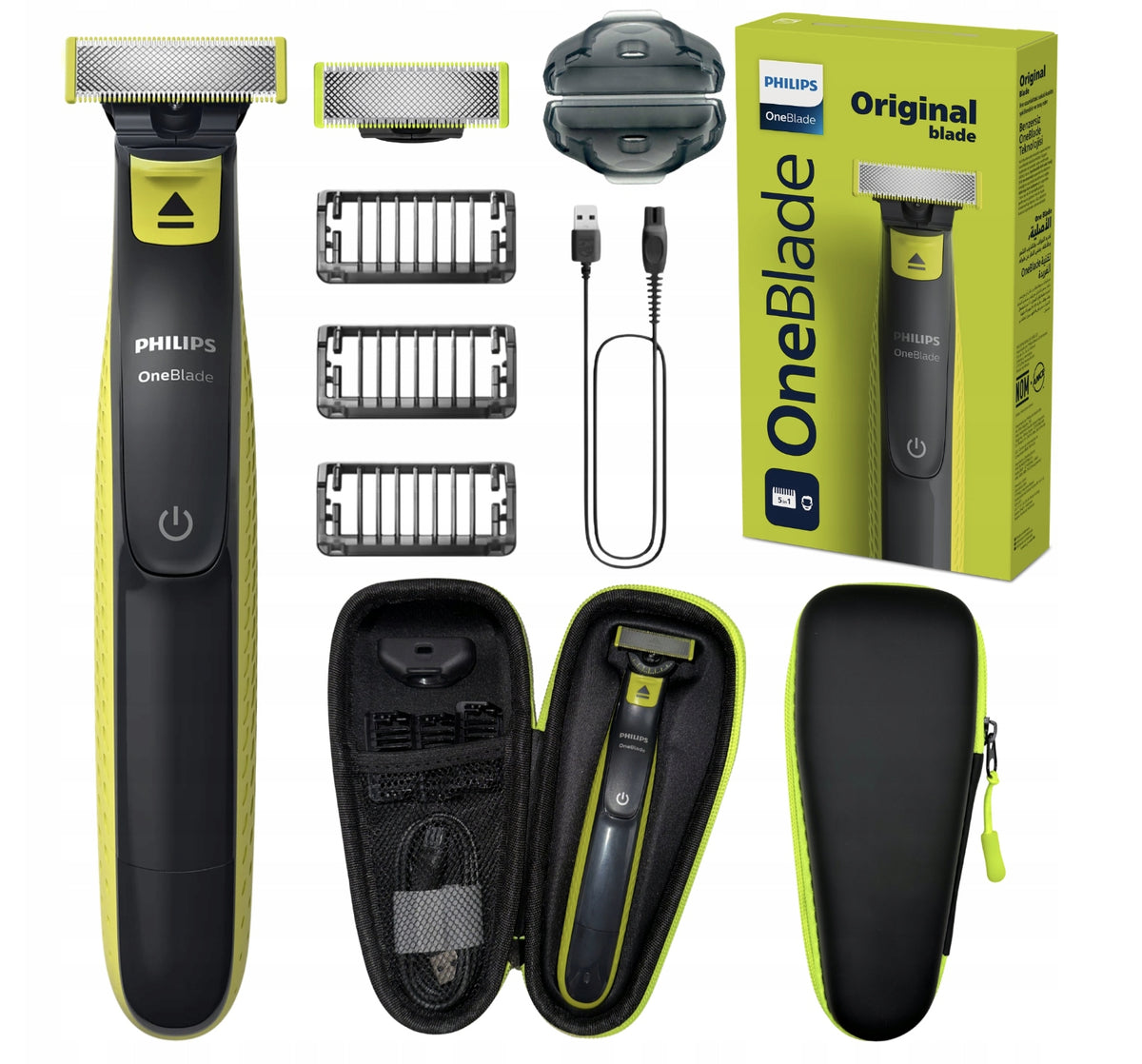 PHILIPS ONE BLADE SHAVER FOR FACIAL HAIR DOUBLE-SIDED TRIMMER FOR SHAVING ONEBLADE