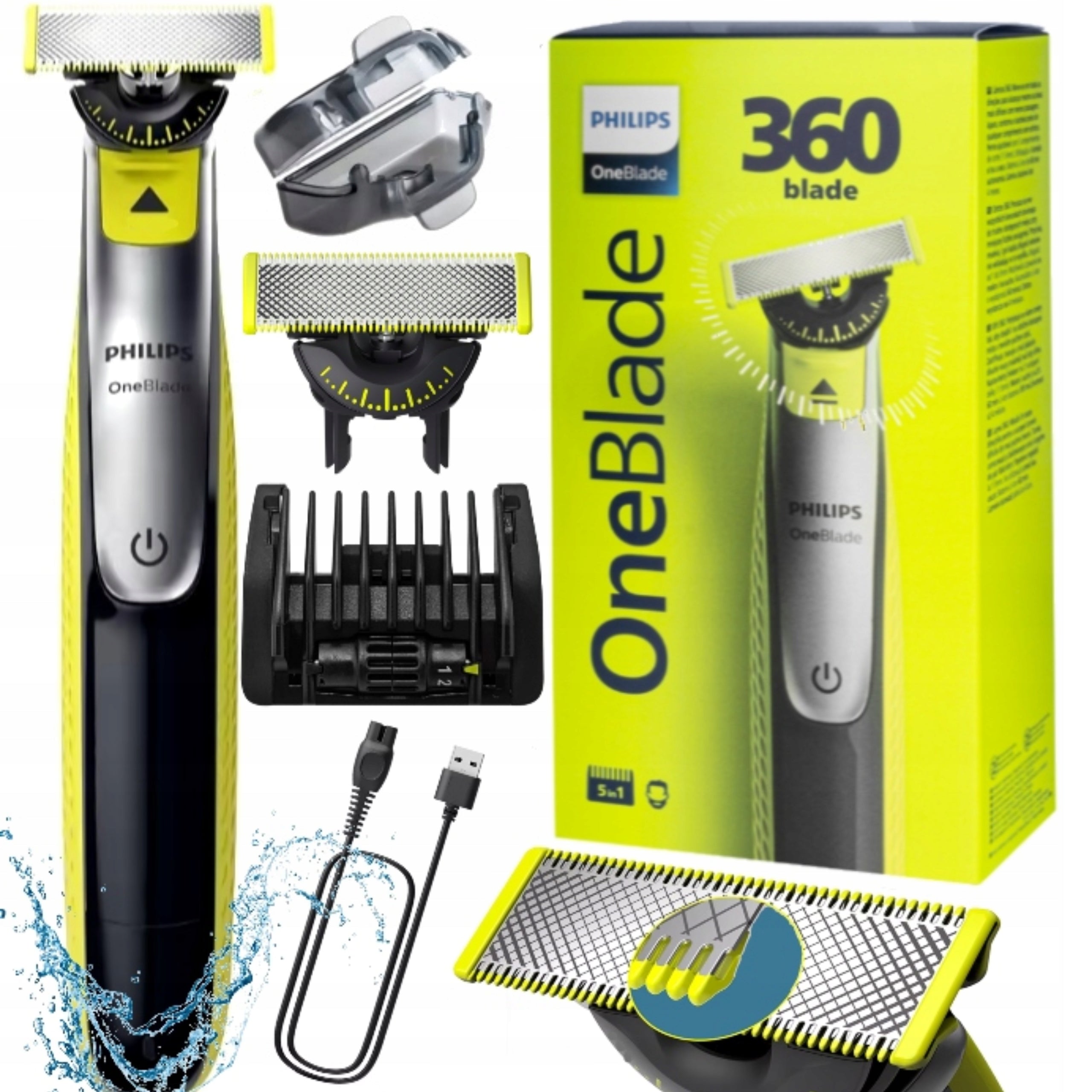 PHILIPS ONEBLADE 360 5in1 Trimmer Men's Beard Shaver