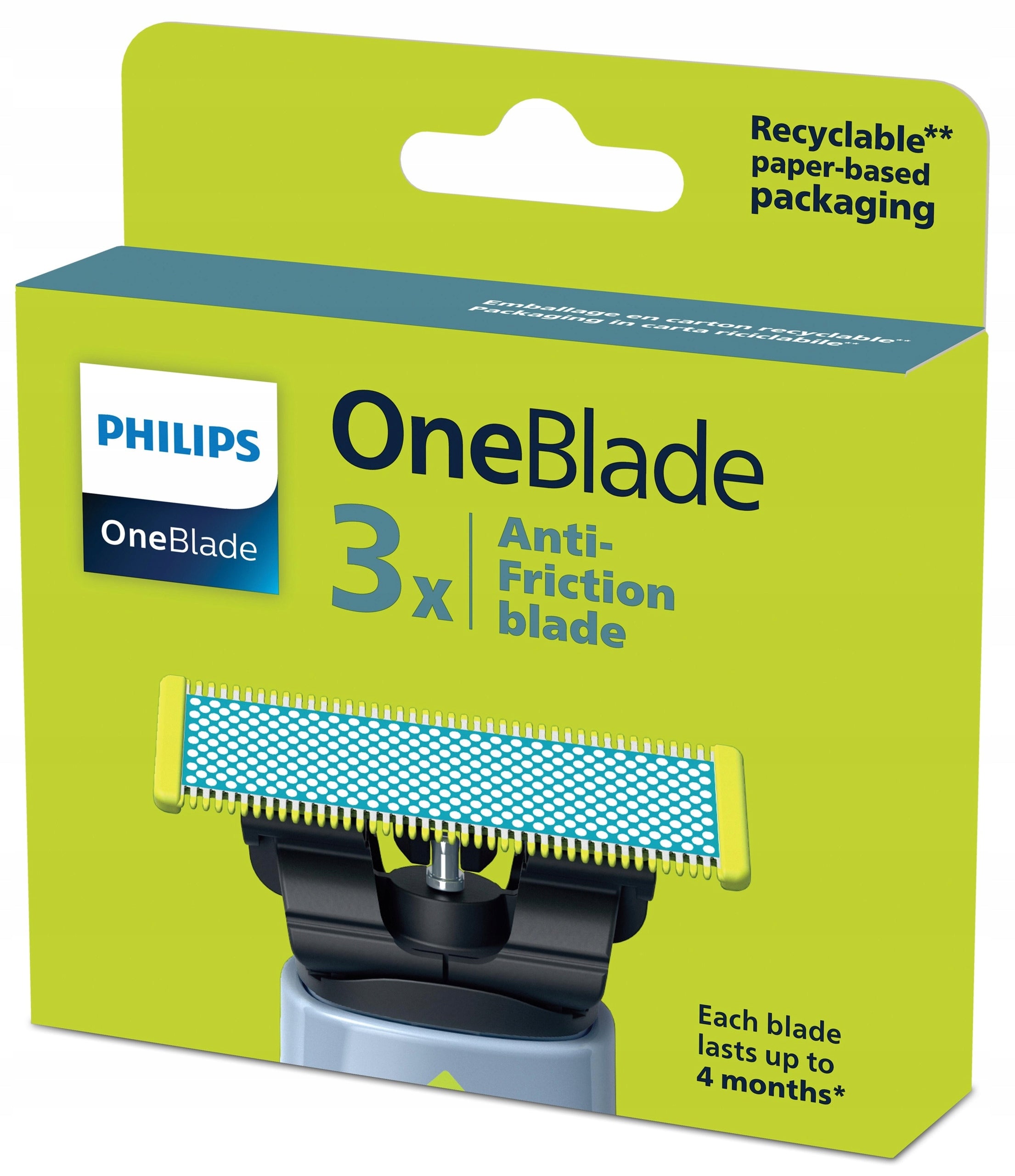PHILIPS OneBlade Anti-Friction QP235-50 Shaver Blades (3-Pack)