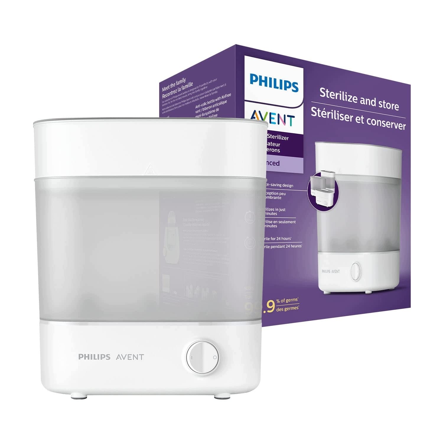PHILIPS SCF291/00 ELECTRIC STEAM STERILIZER FOR MAX 6 BOTTLES FOR