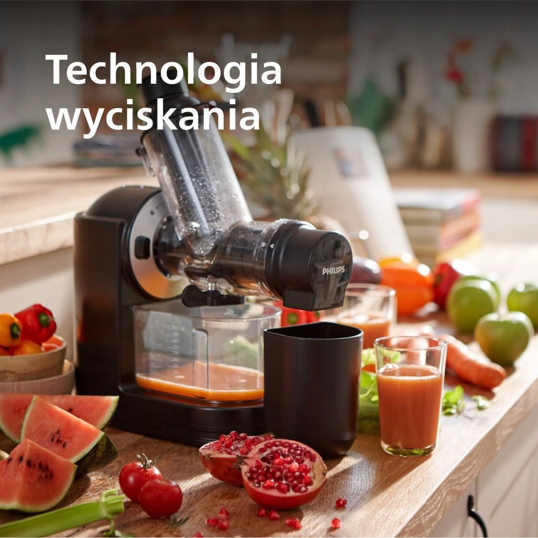 PHILIPS VIVA SLOW-ROTATING JUICER, 150W, 70MM WIDE OPENING Packaging status original
