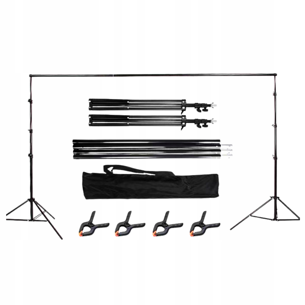 PHOTO BACKGROUND TRIPOD BACKGROUNDS FOR STUDIO 200x300CM SET + CROSSBAR