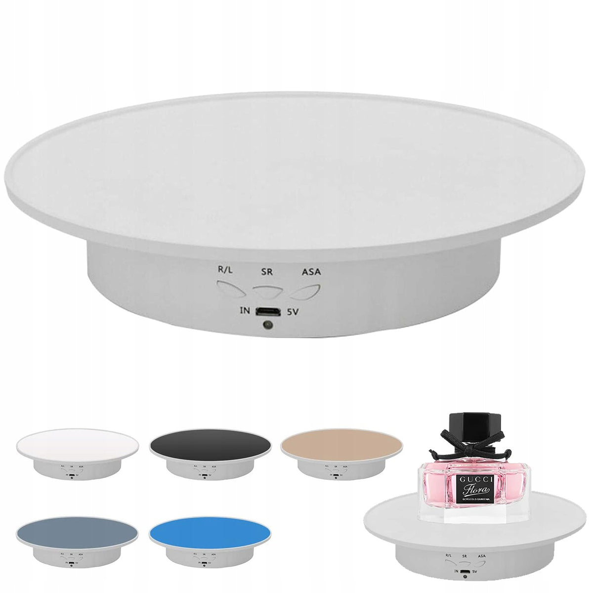 PHOTOGRAPHY 360 DEGREE TURNTABLE ELECTRIC OFFICE JEWELRY COSMETICS Packaging status original