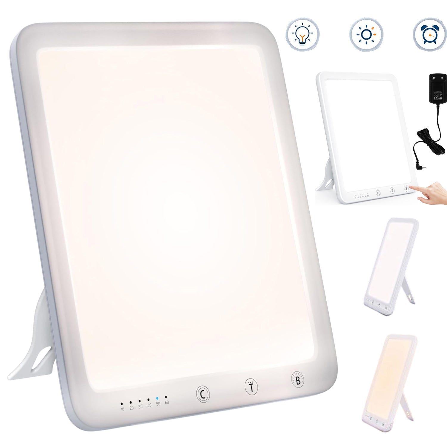 PHOTOTHERAPY LAMP ANTIDEPRESSANT 14.5W 10000 LUX 3 COLORS 5 LEVELS