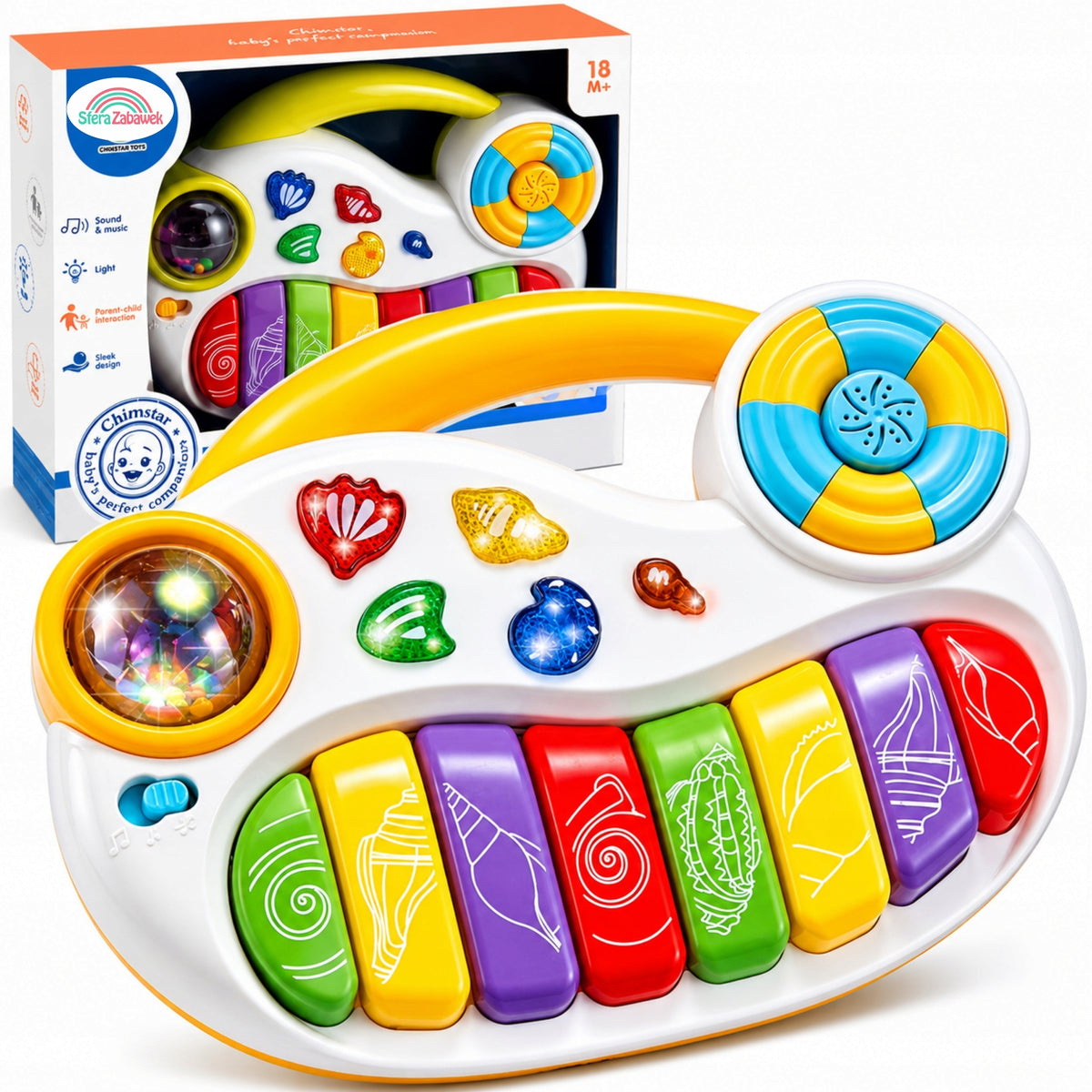 PIANO MUSIC EDUCATIONAL INTERACTIVE SOUND LIGHT LEARNING ORGAN