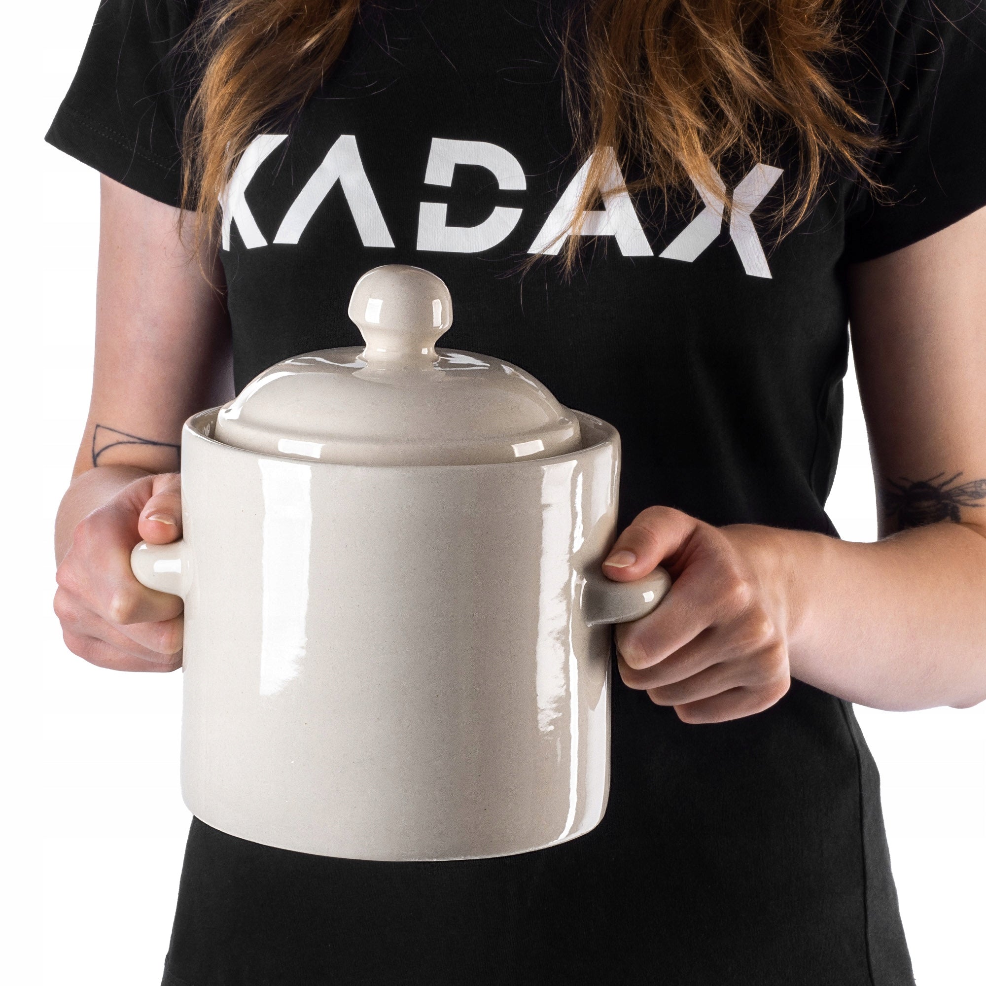 PICKLING BARREL FOR CUCUMBERS STONEWARE 1,8L POT WITH HERMETIC FLANGE Packaging status original