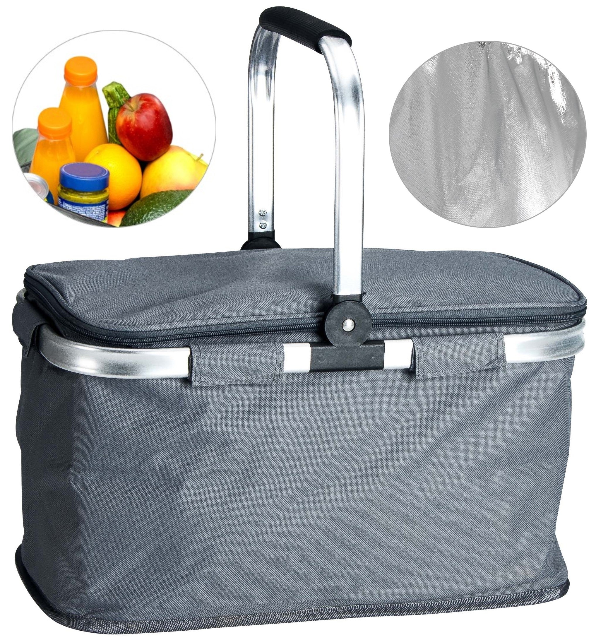 PICNIC BASKET FOLDING THERMAL HIKING INSULATION SHOPPING BASKET EAN (GTIN) 5902497552985