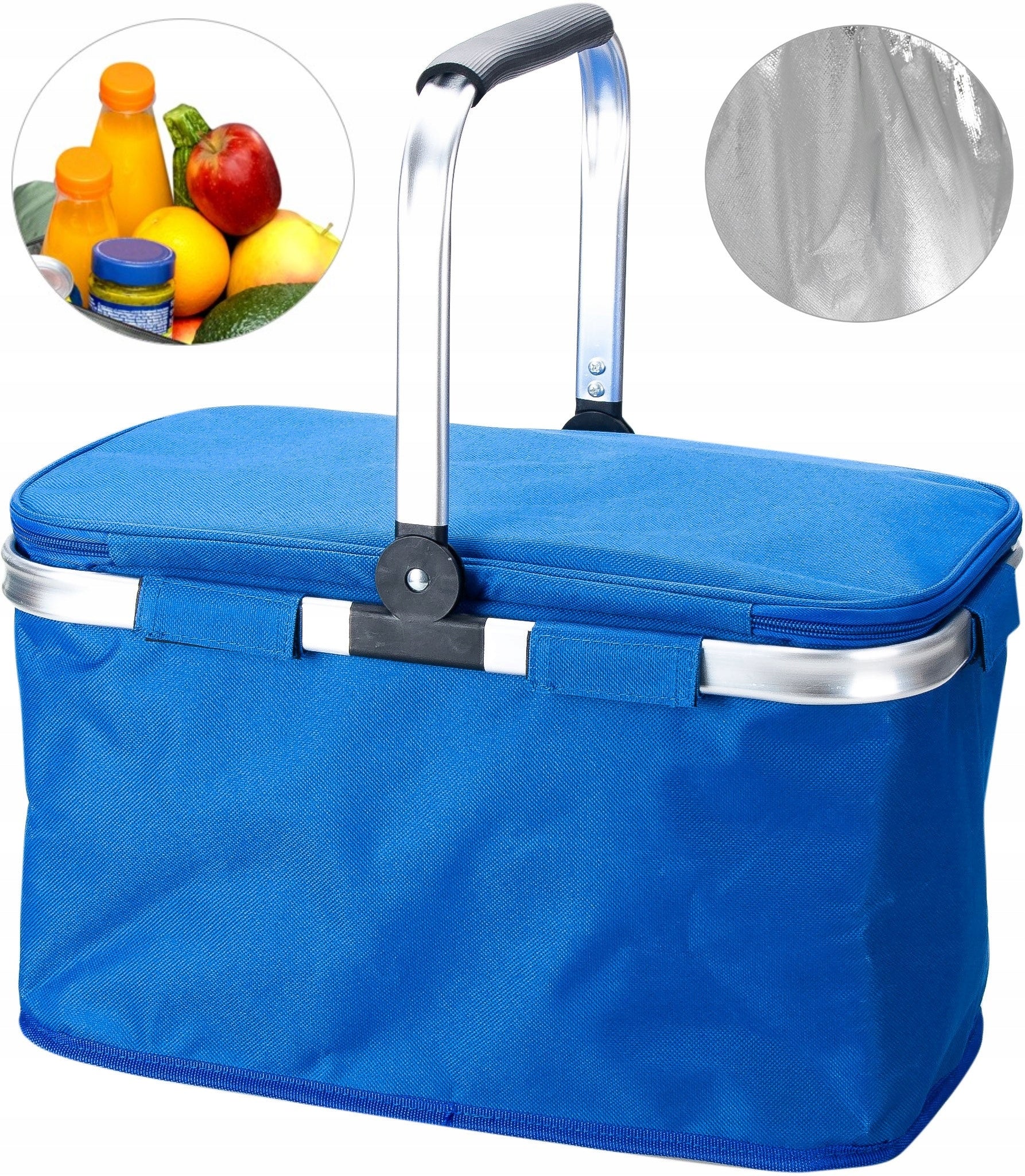 PICNIC BASKET FOLDING THERMAL HIKING INSULATION SHOPPING BASKET