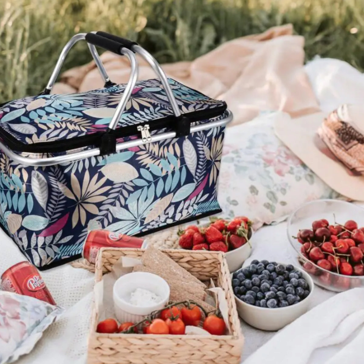 PICNIC BASKET THERMAL BASKET FOR PICNIC SHOPPING FOLDING BAG LARGE Manufacturer code KSZ-TRM1