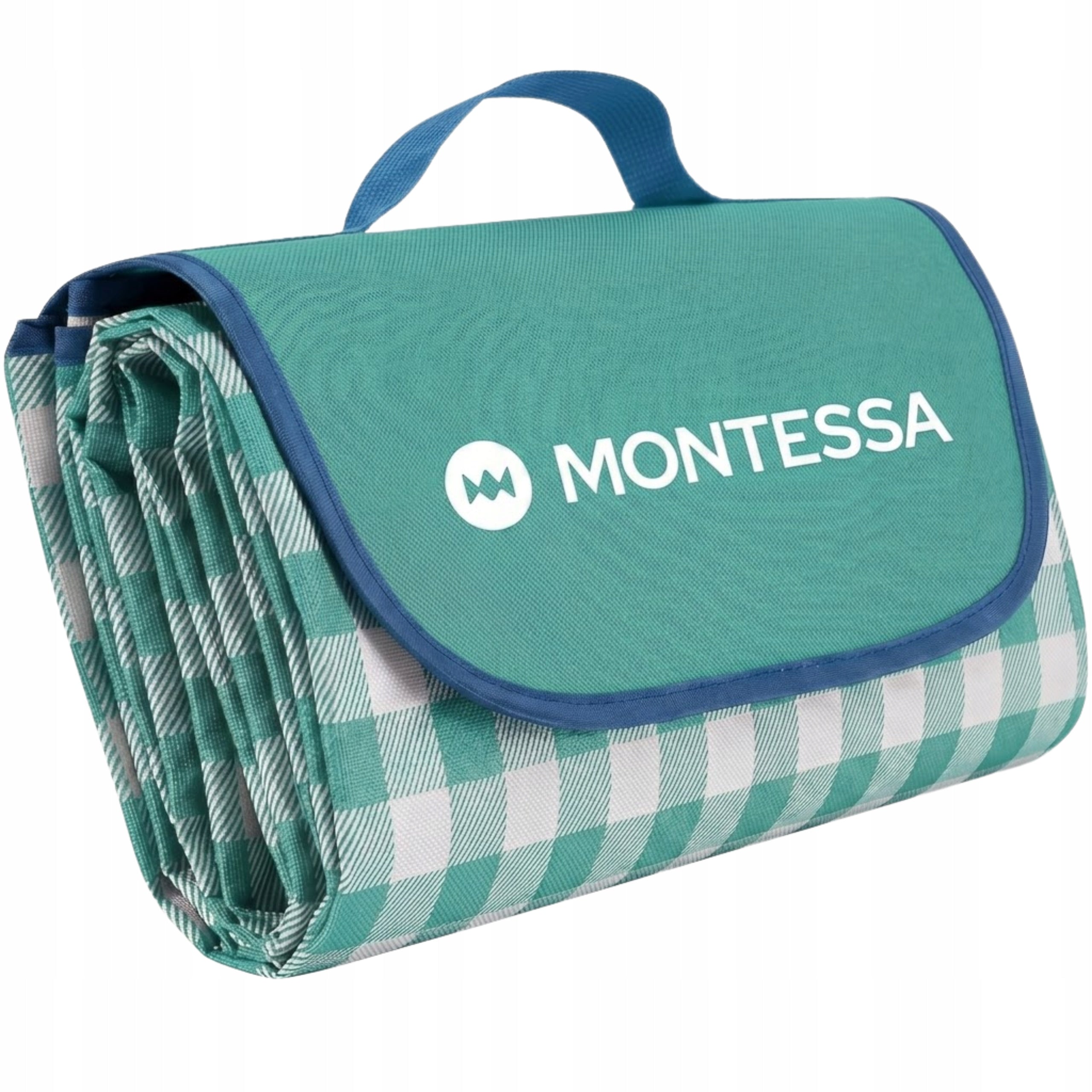PICNIC BLANKET 200X200 BEACH WITH INSULATION LARGE WATERPROOF GREEN MONTESSA Brand no brand