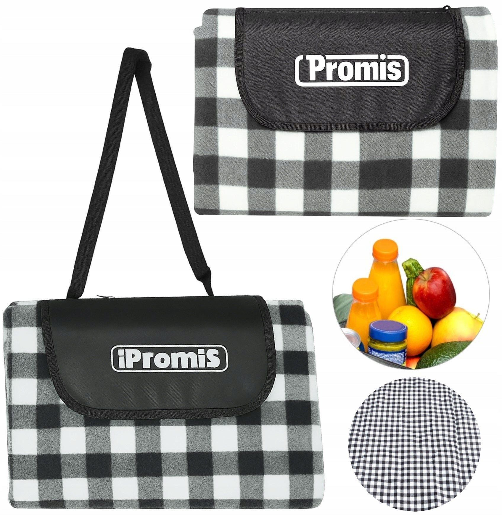PICNIC BLANKET BEACH CAMPING 200x200cm MAT BEACH INSULATION FLEECE WATERPROOF Brand Promis