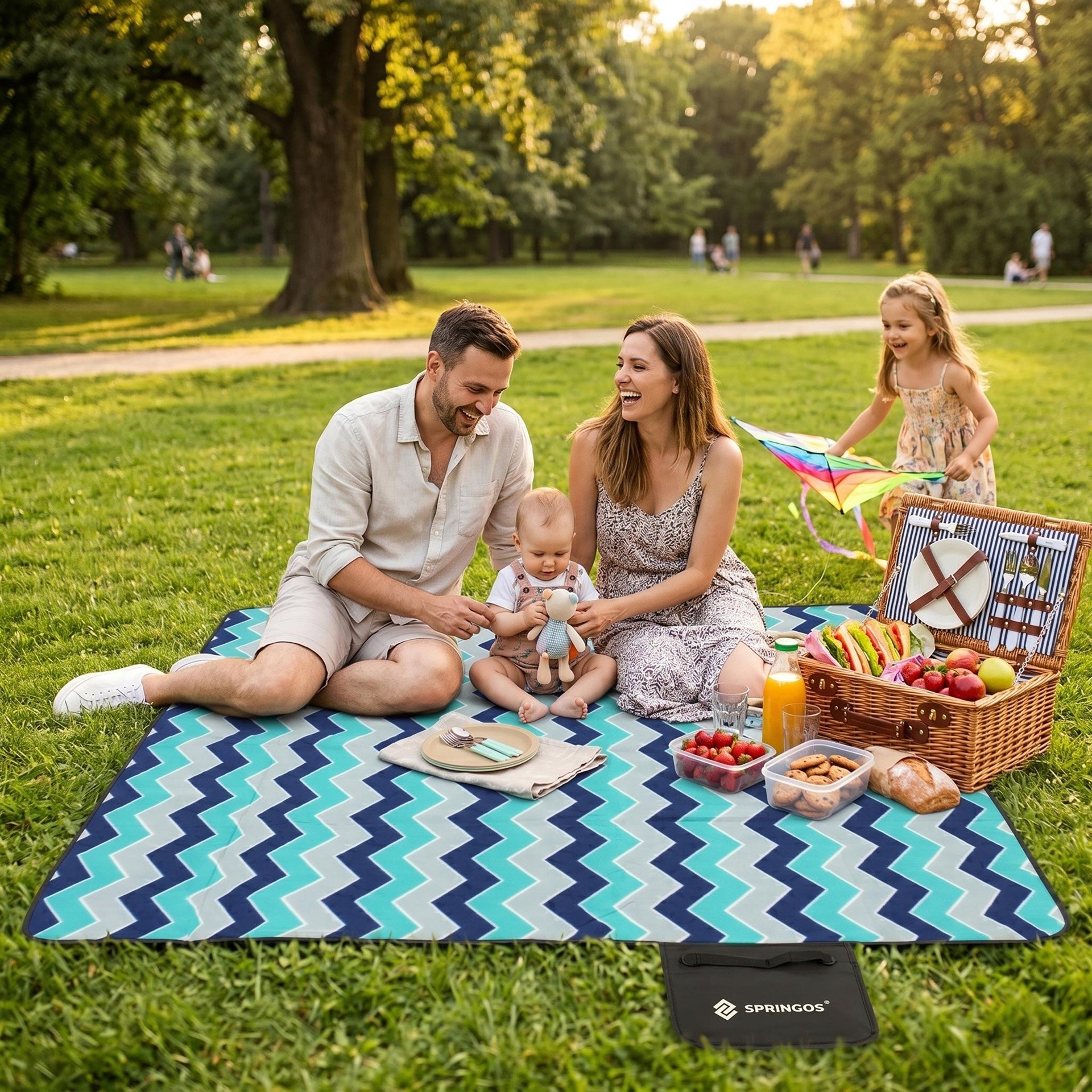 PICNIC BLANKET BEACH CAMPING 220x180cm MAT BEACH INSULATION FLEECE WATERPROOF Kind blanket