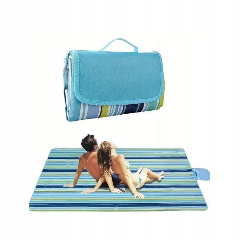 PICNIC BLANKET BEACH MAT WITH INSULATION LARGE WATERPROOF TOURIST LARGE