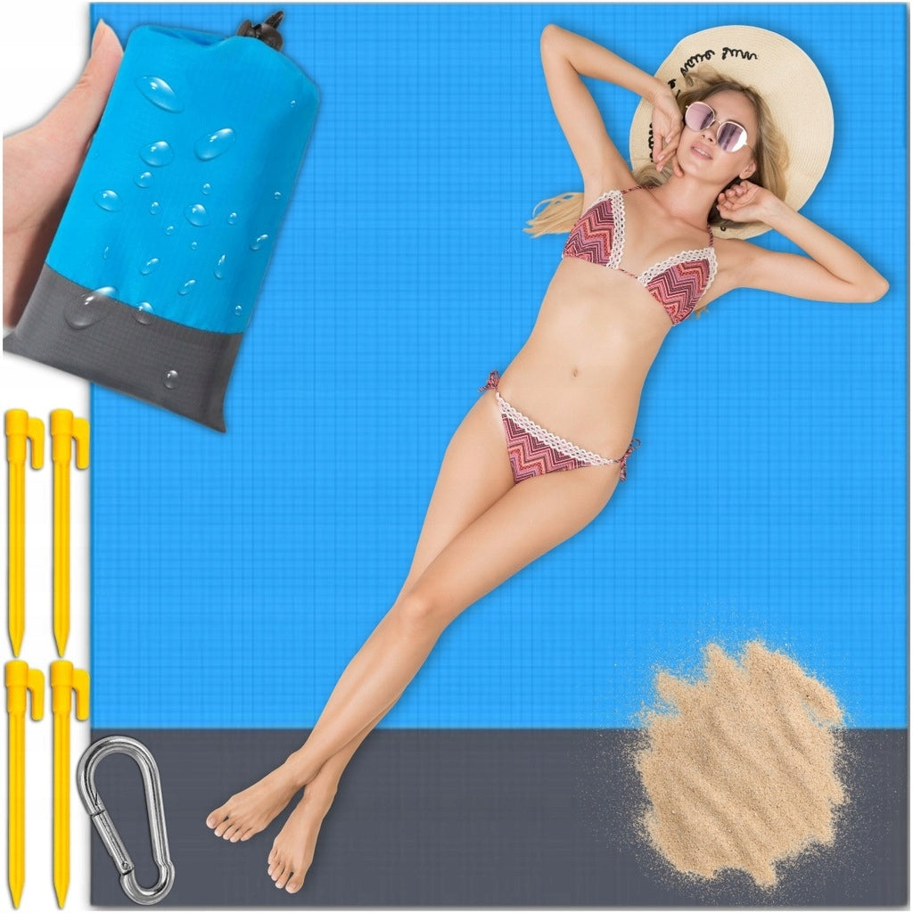 PICNIC BLANKET CAMPING MAT WATERPROOF 200x210cm FOR BEACHES WATER XXL