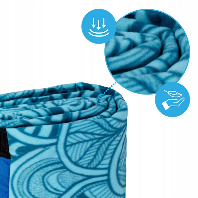 PICNIC BLANKET WATERPROOF BEACH MAT WITH INSULATION SANDY 1A BLUE 2x2 Brand Rippey